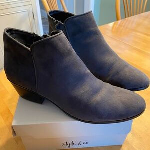 Style & Co. Bootie - Charcoal Gray Size 9